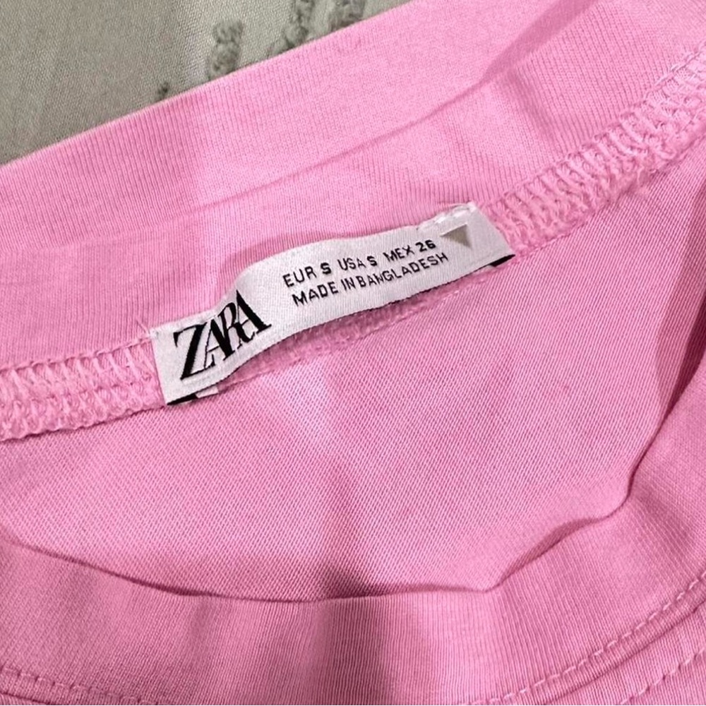 Zara pink t shirt